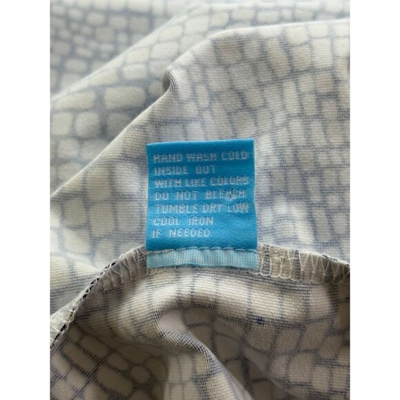 J. McLaughlin Catalyst Sheath Dress Navy Brown Pockets Catalina Cloth EUC Size S - Picture 10 of 11